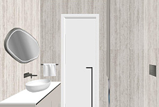 Дизайн-проект санузла от дизайнера Пшеничниковой Екатерины